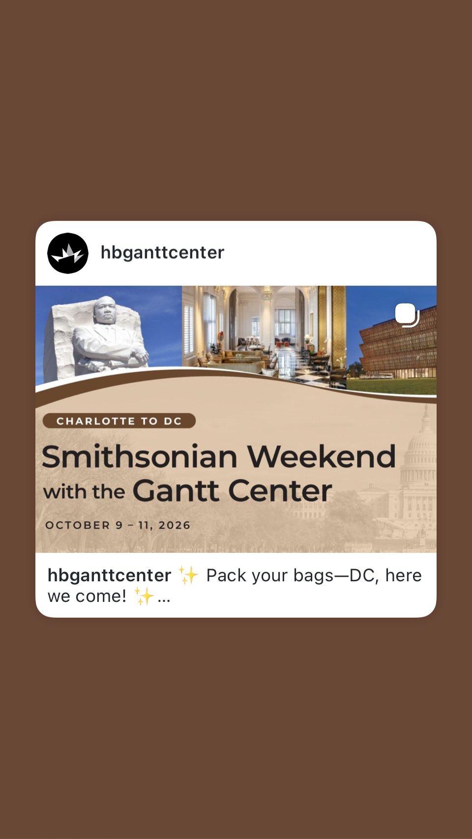 Smithsonian Weekend with the Gantt Center