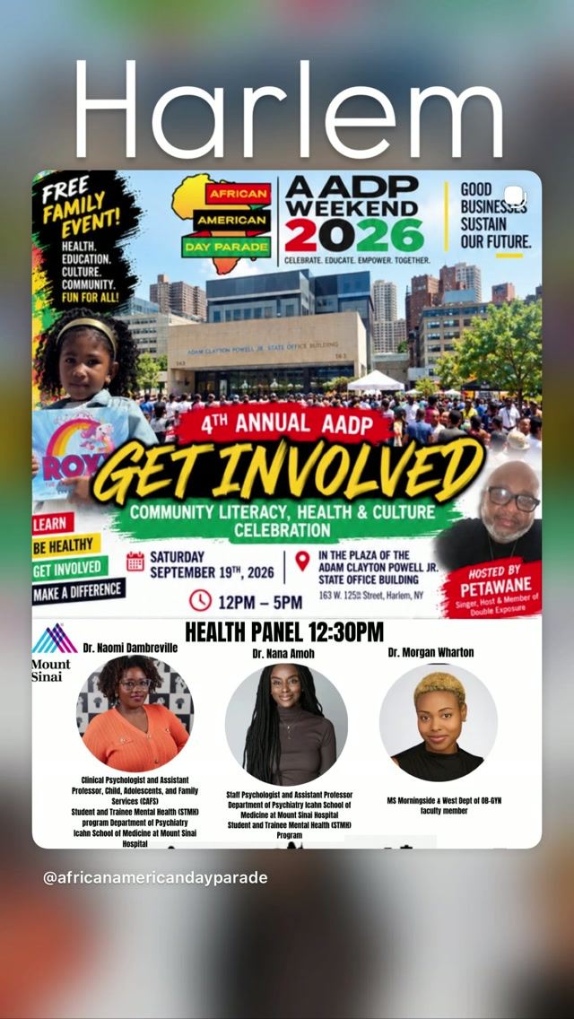4th Annual AADP Get Involved Community Literacy, Health & Culture Celebration, Sat, Sep 19, Adam Clayton Powell Jr. State Office Building