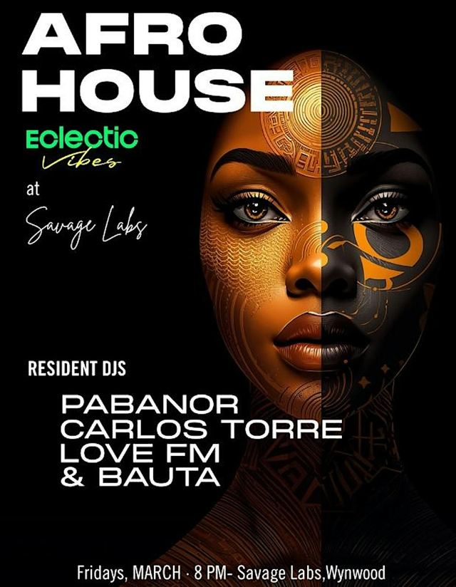 ECLECTIC VIBES - AFRO HOUSE FRIDAYS (AFRO PULSE), Tue, Oct 6, Savage Labs Wynwood