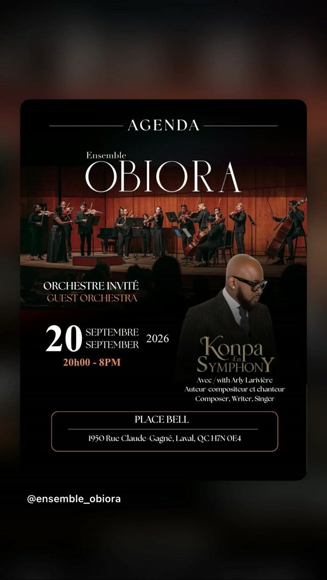 Konpa Symphony, Sun, Sep 20, Place Bell, Laval