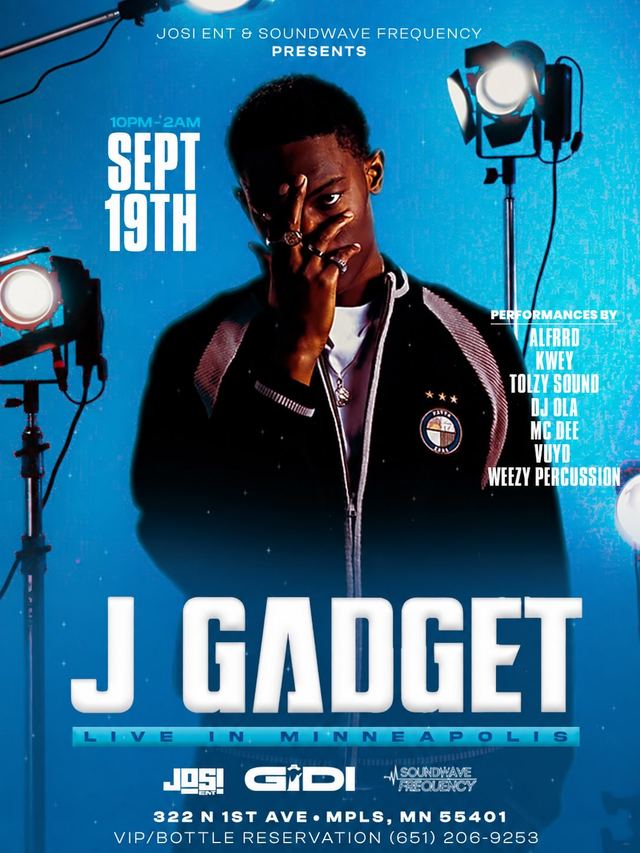 J GADGET, Sat, Sep 19, Gidi Bar and Lounge, Warehouse District