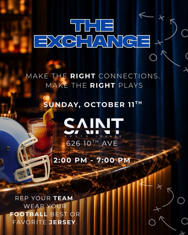 The Exchange, Sun, Oct 11, Saint Resto Lounge, Hell's Kitchen