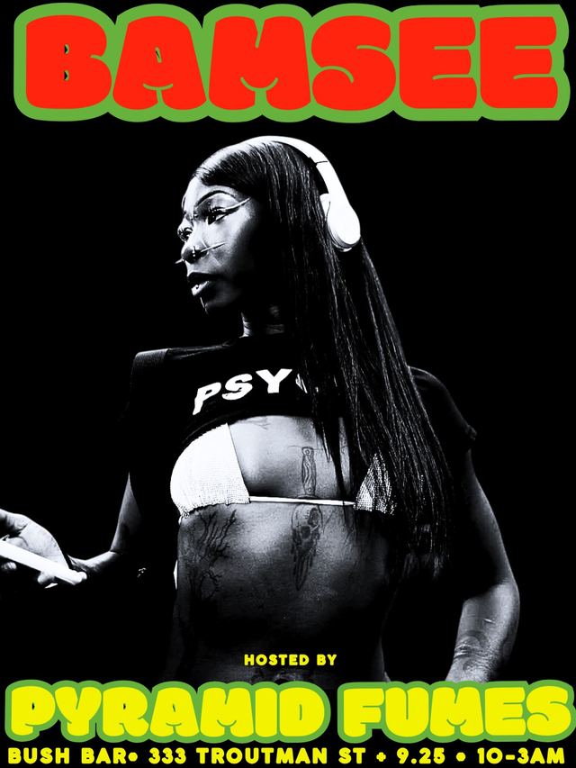 BAMSEE, Fri, Sep 25, Bush Bar