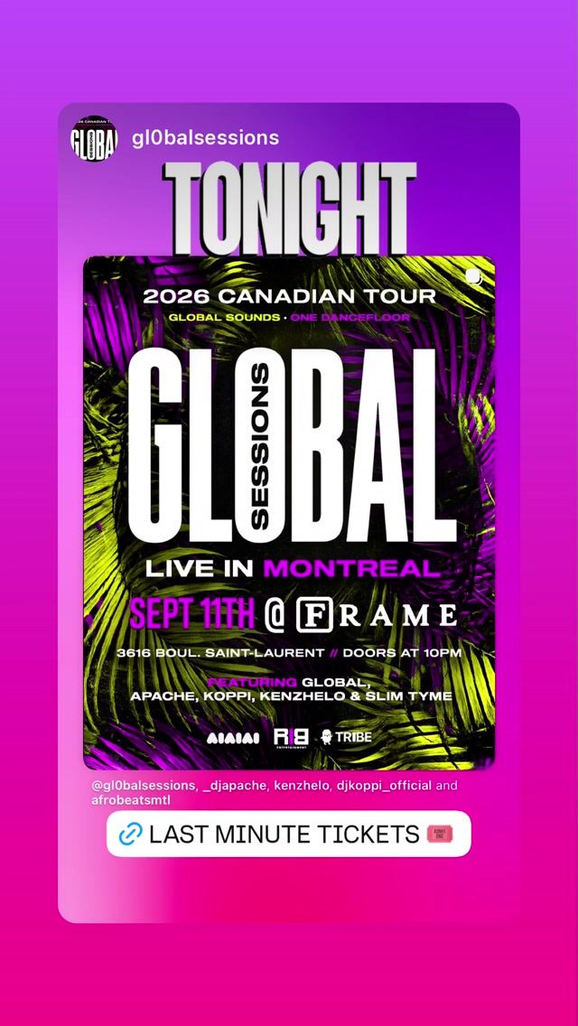 GLOBAL SESSIONS, Fri, Sep 11, FRAME