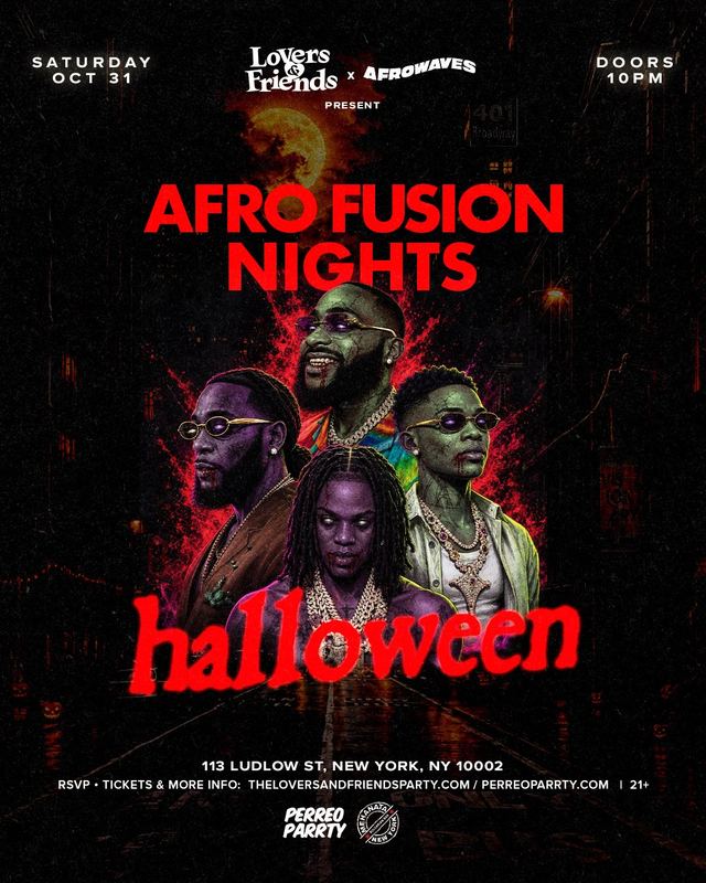 Afro Fusion Nights Halloween, Sat, Oct 31, Mehanata Bulgarian Bar, New York