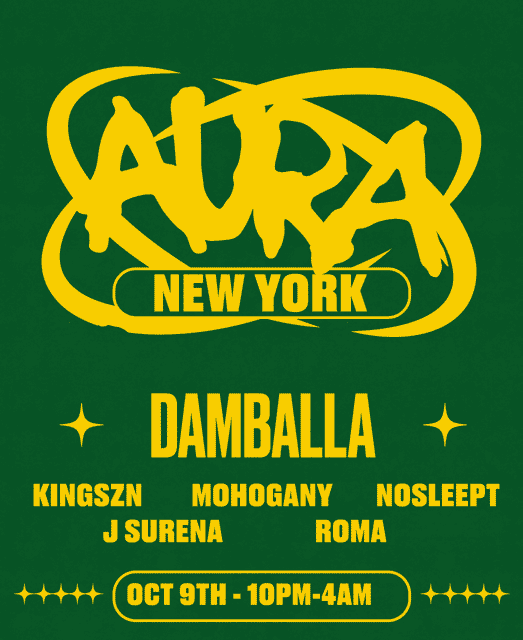Aura, Fri, Oct 9, Damballa, Brooklyn, Brooklyn