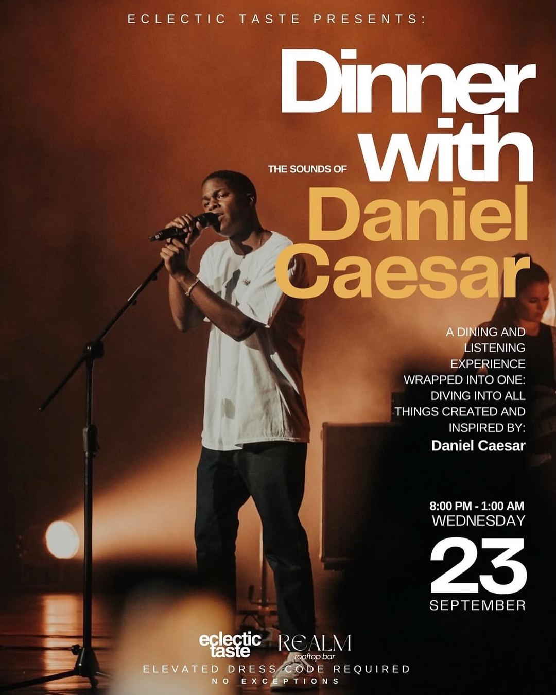 Dinner with Daniel Caesar