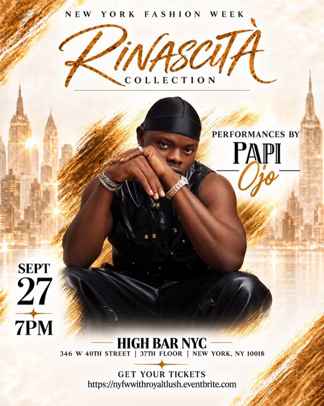 Rinascita Collection, Sun, Sep 27, High Bar NYC, Hell's Kitchen