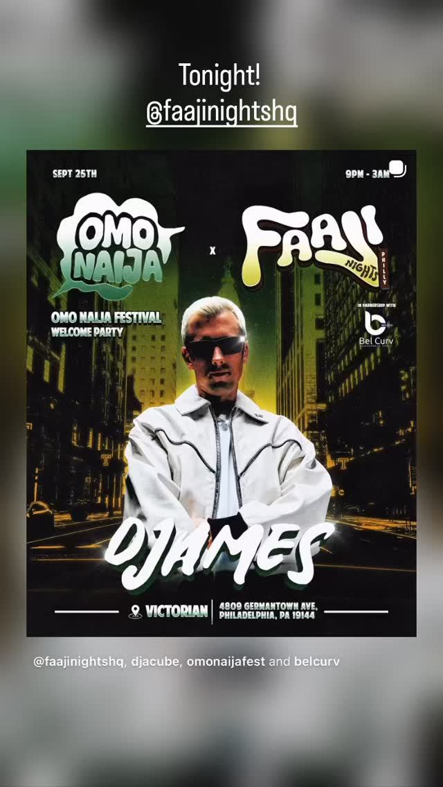 Omo Naija x Faaji Nights: Omo Naija Festival Welcome Party, Fri, Sep 25, The Victorian