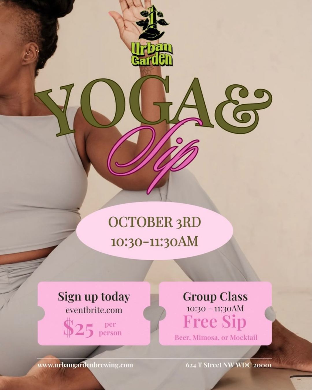 Yoga & Sip