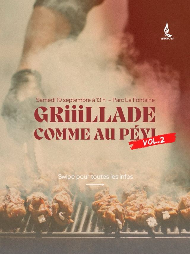 GRiiiLLADE COMME AU PÉYI VOL.2, Sat, Sep 19, Parc La Fontaine, Plateau-Mont-Royal