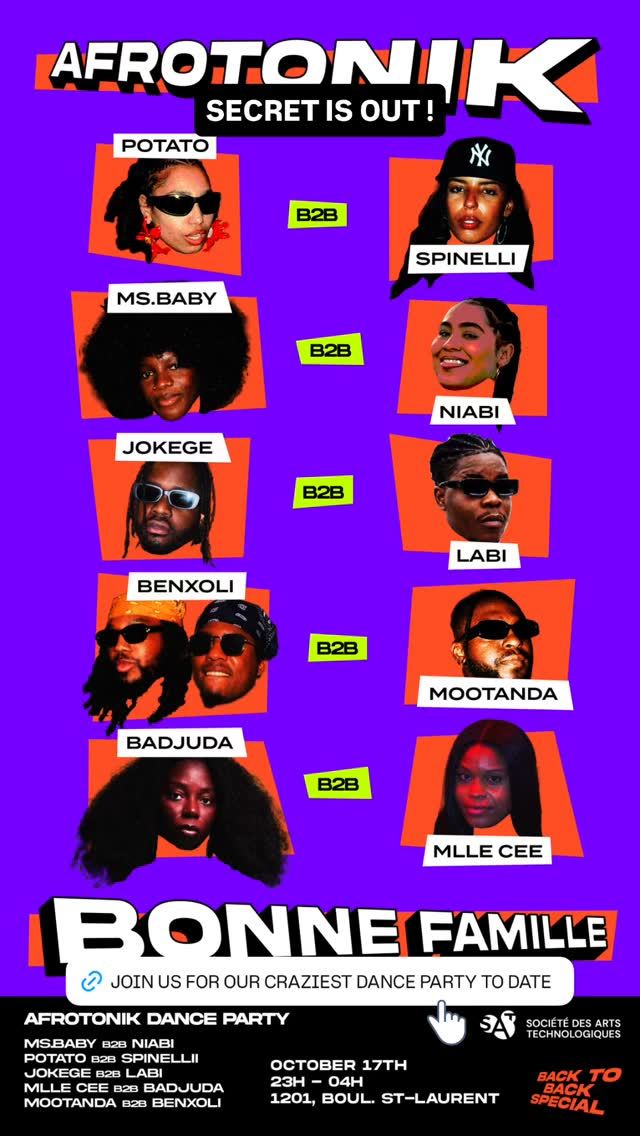 AFROTONIK DANCE PARTY — flyer 3