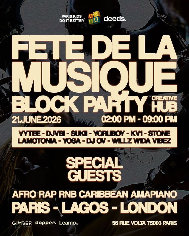 FETE DE LA MUSIQUE BLOCK PARTY, Sun, Jun 21, CREATIVE HUB