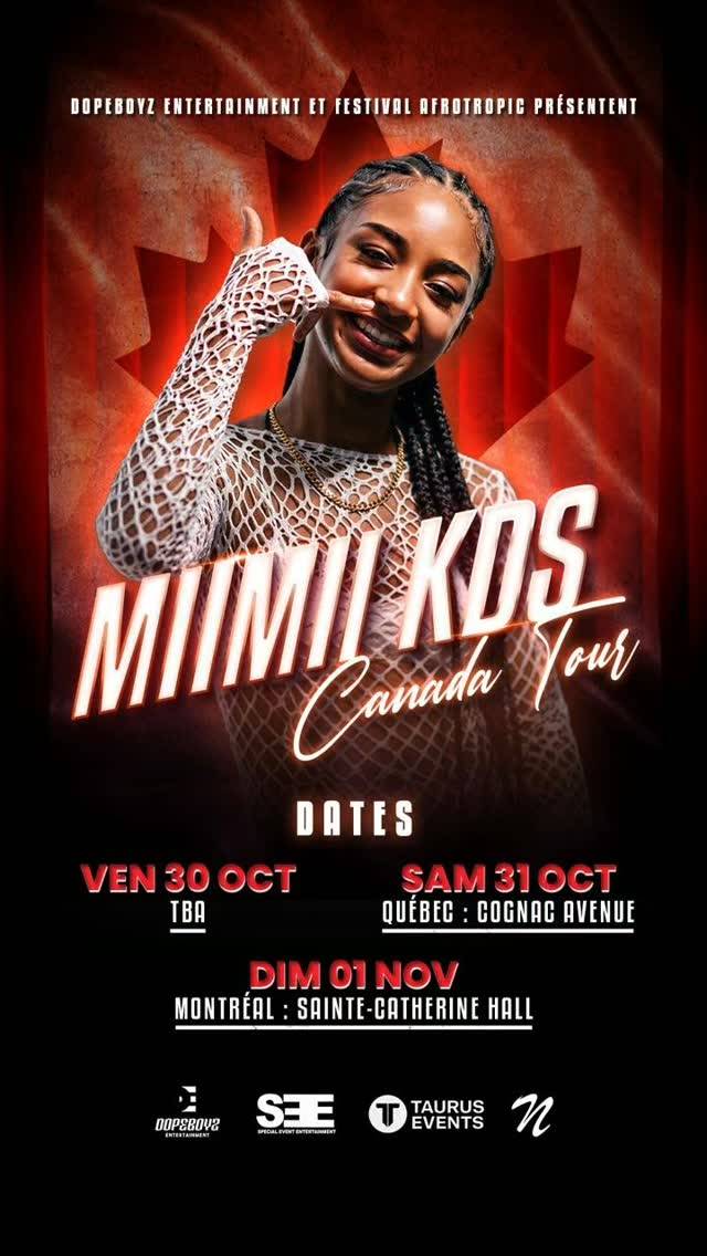 MIMII KDS Canada Tour, Sat, Oct 31, Cognac Avenue, Sainte-Foy–Sillery–Cap-Rouge