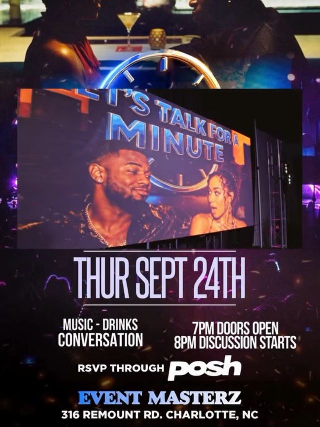 Let's Talk For A Minute, Thu, Sep 24, Event Masterz, South End