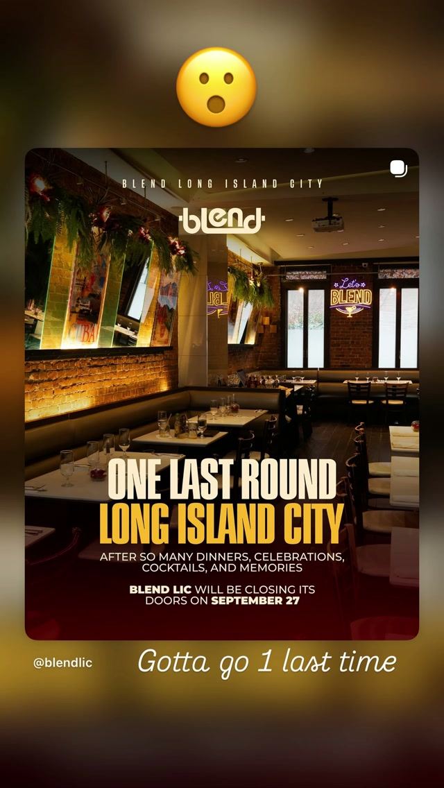 One Last Round Long Island City, Sun, Sep 27, Blend Long Island City, Long Island City