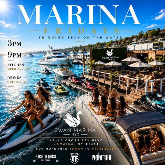 Marina Fridays, Fri, Jul 31, Swan Marina NYC, Jamaica