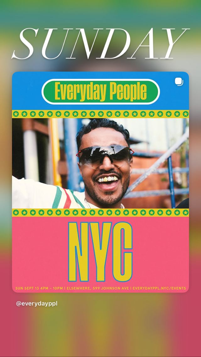 Everyday People (NYC), Sun, Sep 13, Elsewhere, Bushwick