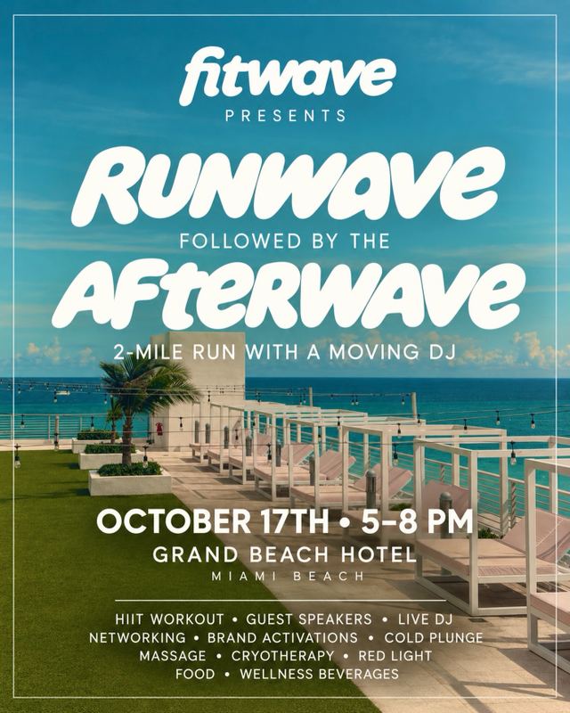 Runwave Followed by the Afterwave, Sat, Oct 17, Grand Beach Hotel