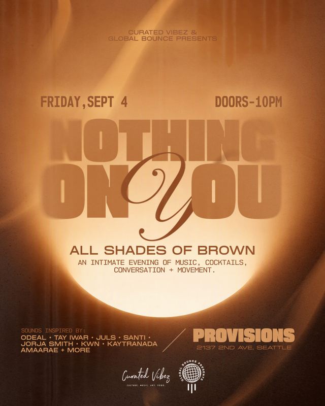 Nothing on You, Fri, Sep 4, Provisions, Central Business District