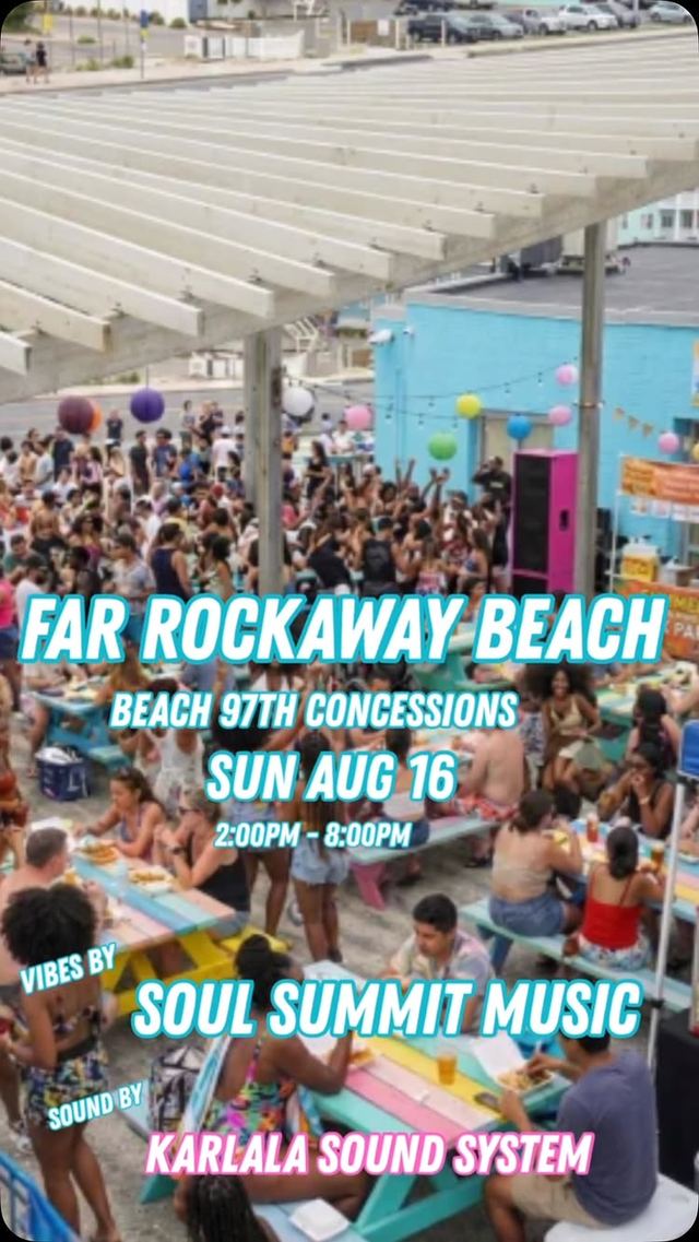 Far Rockaway Beach, Sun, Aug 16, Beach 97th Concessions