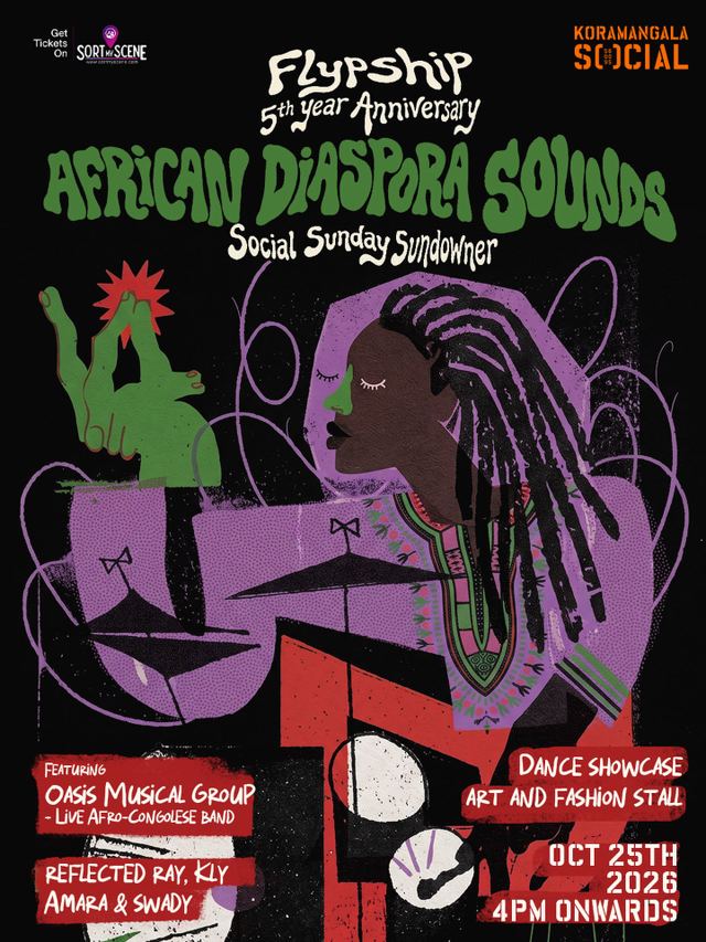Flypship 5th Year Anniversary: African Diaspora Sounds - Social Sunday Sundowner, Sun, Oct 25, Koramangala SOCIAL, KHB Colony