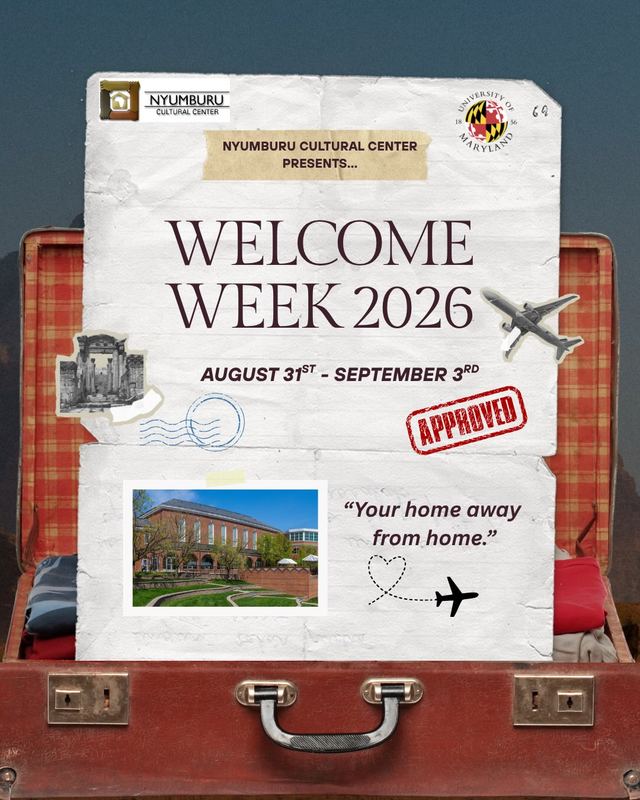 WELCOME WEEK 2026, Mon, Aug 31 – Thu, Sep 3, Nyumburu Cultural Center