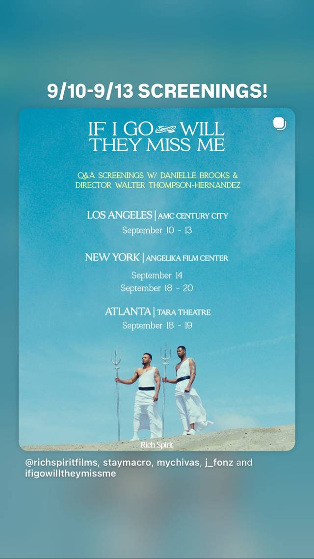 IF I GO WILL THEY MISS ME, Thru Sep 13, AMC Century City, Century City