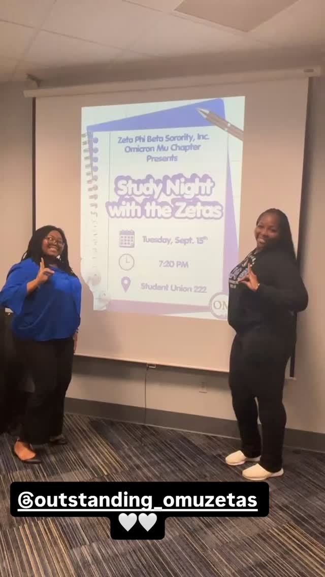 Study Night with the Zetas, Tue, Sep 15, Student Union 222