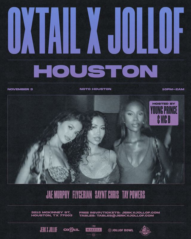 OXTAIL X JOLLOF HOUSTON, Tue, Nov 3, Noto HTX