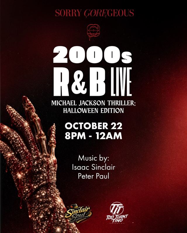2000s R&B Live: Halloween Edition, Thu, Oct 22, Sorry Gorgeous Rooftop