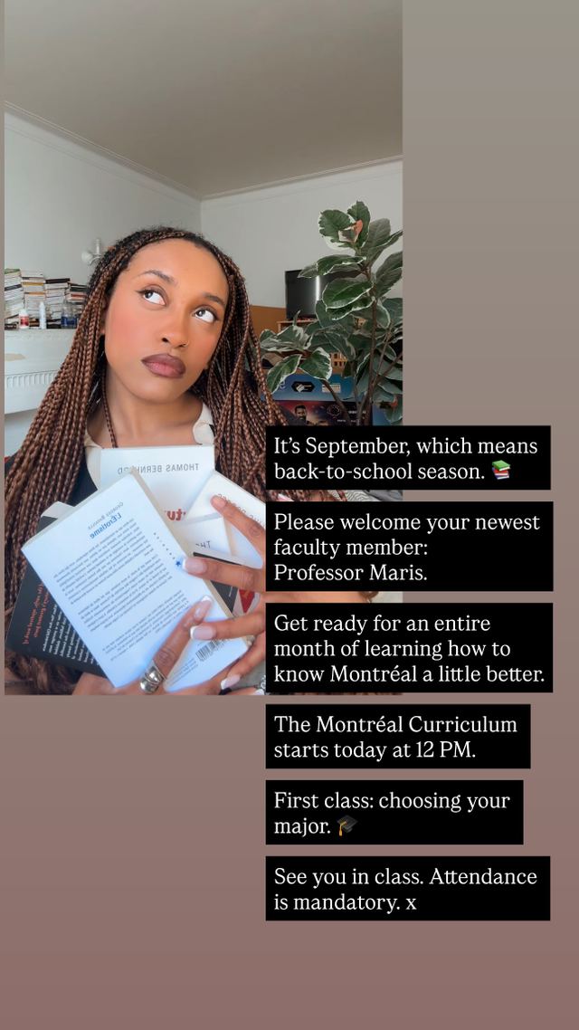 The Montréal Curriculum, Wed, Sep 2