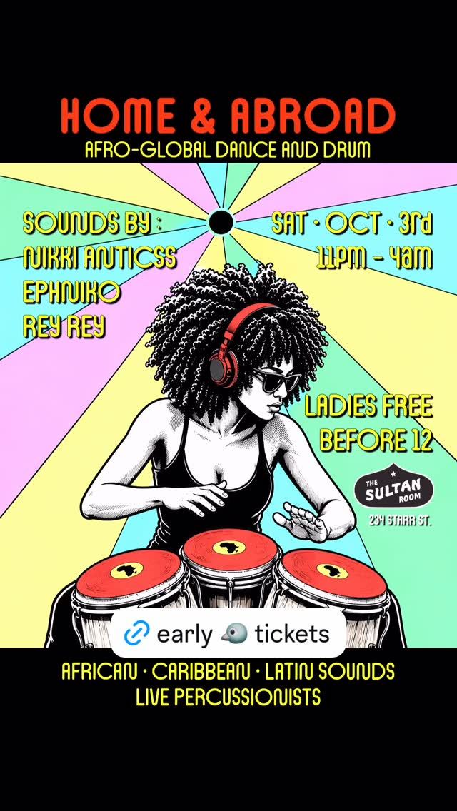 HOME & ABROAD, Sat, Oct 3, The Sultan Room, Bushwick