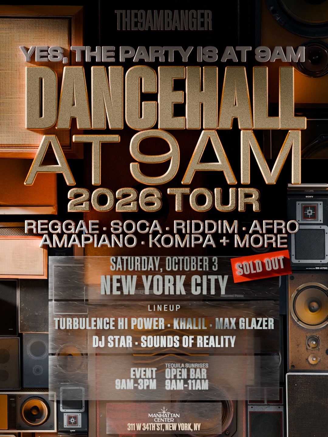 Dancehall at 9AM 2026 Tour — flyer 4