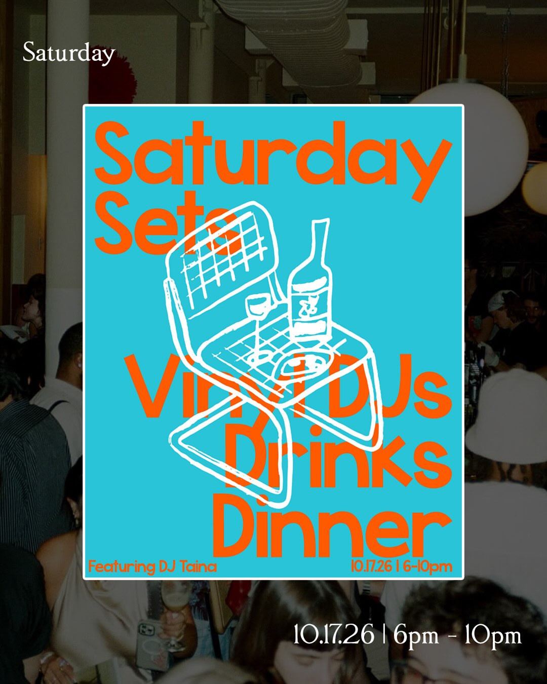 Saturday Sets Dinner Service