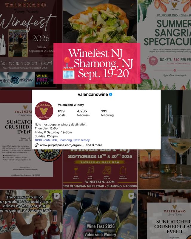 Winefest NJ, Sat, Sep 19, Valenzano Family Winery