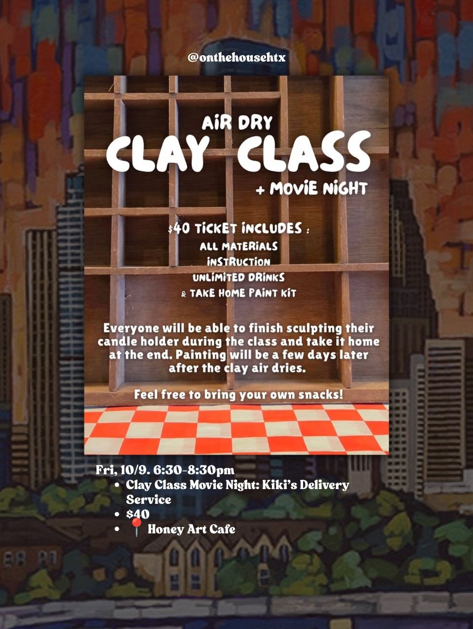 Clay Class Movie Night: Kiki's Delivery Service