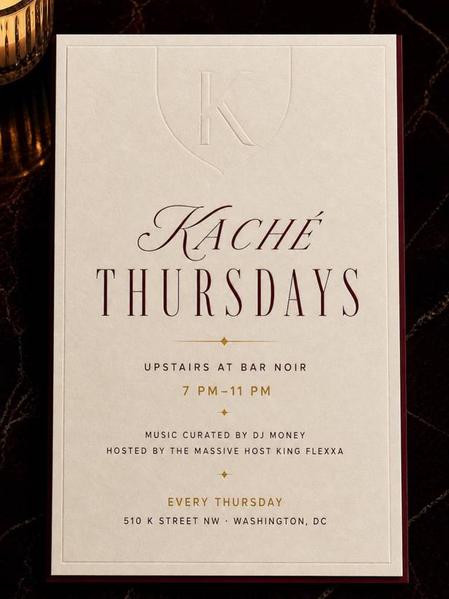 Kaché Thursdays, Thu, Sep 3, Bar Noir, Mount Vernon Triangle