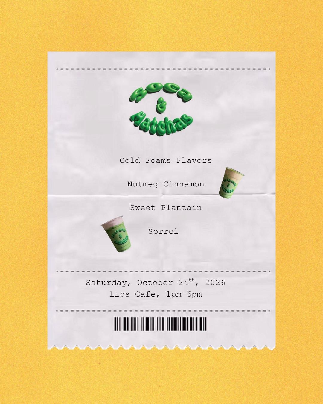 Soca & Matchas — flyer 2