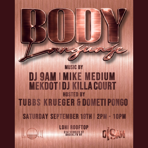 Body Language, Sat, Sep 19, LoHi, Brooklyn, Brooklyn