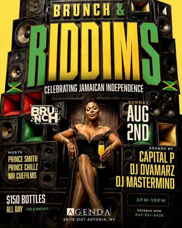 Brunch & Riddims, Sun, Aug 2, Agenda, Astoria