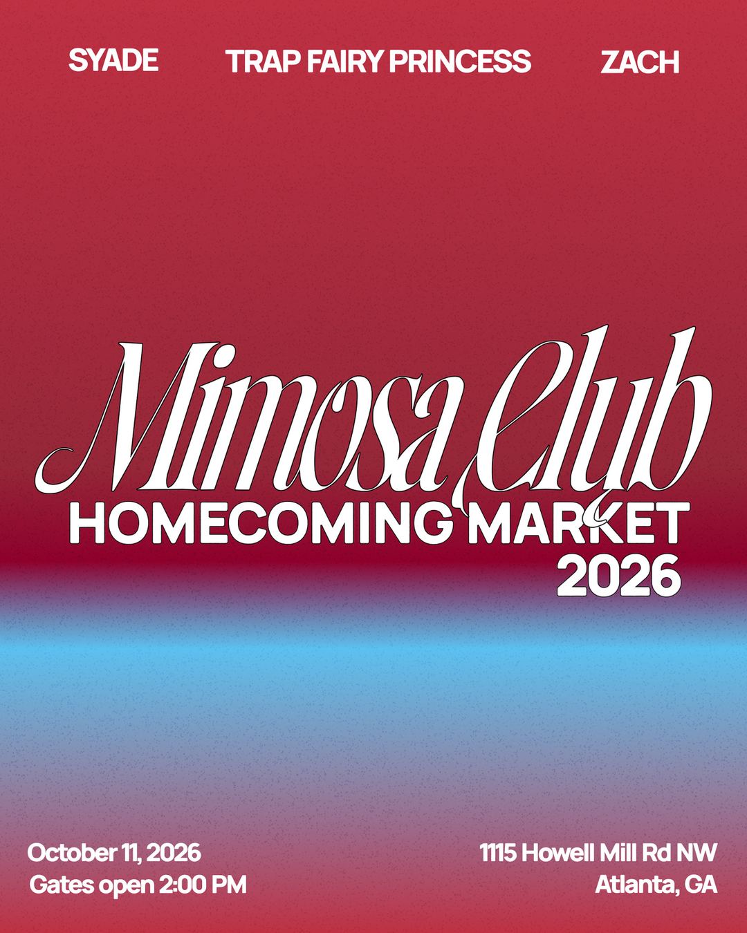 Mimosa Club Homecoming Market 2026