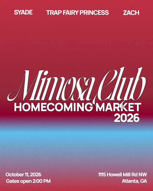 Mimosa Club Homecoming Market 2026, Sun, Oct 11, The Interlock