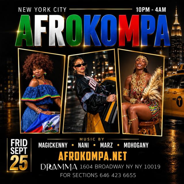 Afrokompa, Fri, Sep 25, Nexo New York, Midtown Manhattan