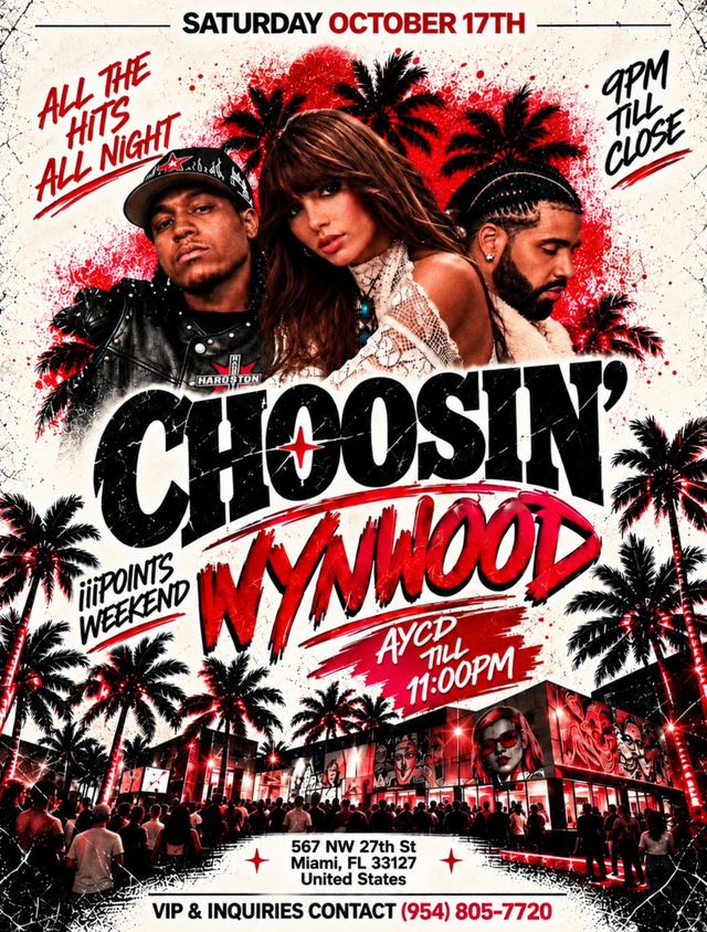 Choosin' Wynwood, Sat, Oct 17, Wynwood Studios, Wynwood