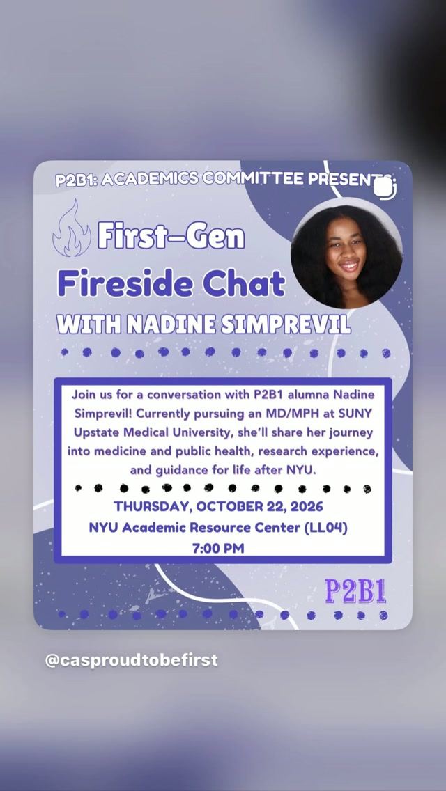First-Gen Fireside Chat with Nadine Simprevil