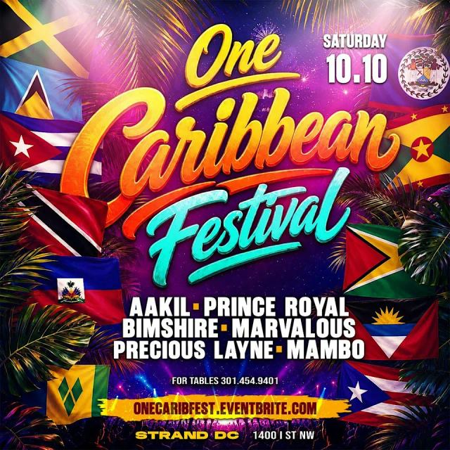 c. One Caribbean Festival: MIAMI CARNIVAL EDITION, Sun, Oct 11 – Sun, Oct 11, Strand DC