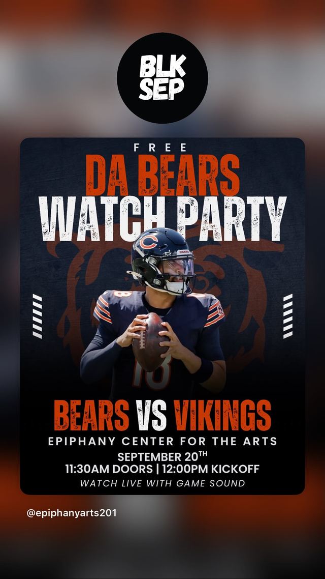 DA BEARS WATCH PARTY, Sun, Sep 20, Epiphany Art Center