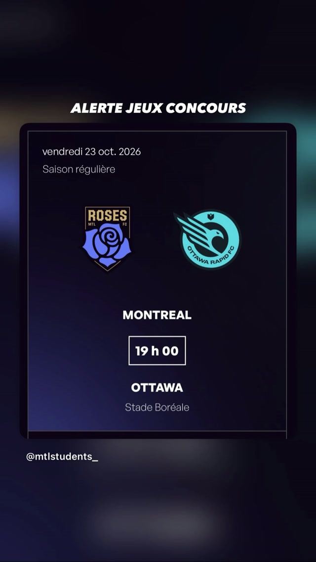 Roses MTL vs Ottawa Rapid FC
