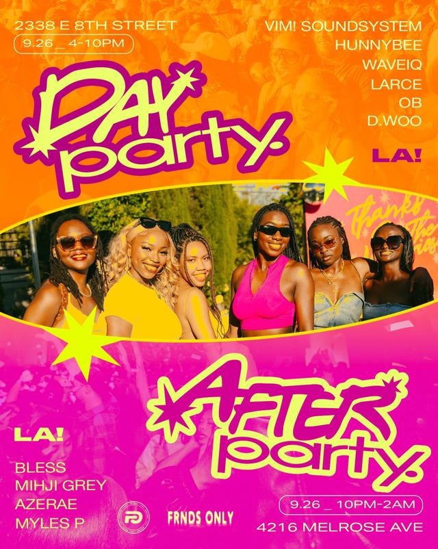 After Party, Sat, Sep 26, 4216 MELROSE AVE